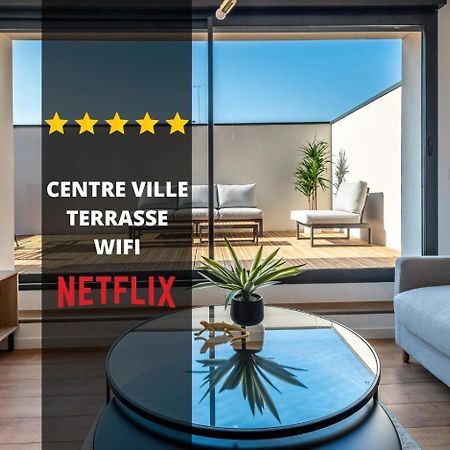 Downtown Rooftop - Centre Ville - Wifi - Terrasse - Netflix Amiens Bagian luar foto