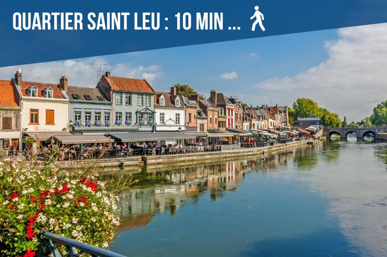 Downtown Rooftop - Centre Ville - Wifi - Terrasse - Netflix Amiens Bagian luar foto